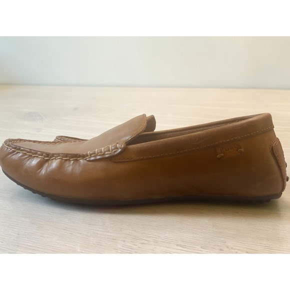 Polo Ralph Lauren Woodley Driver Loafers Leather Tan Men\'s 9D main image 4